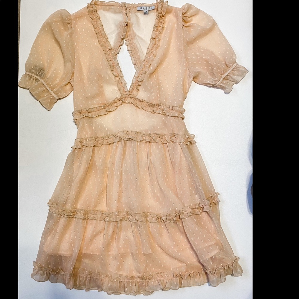 Peach dress